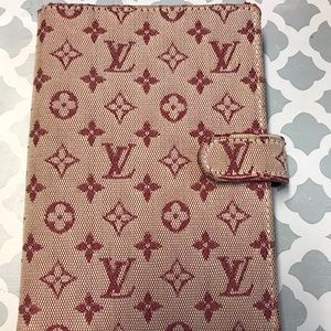 Authentic Louis Vuitton Mini Lin agenda PM size